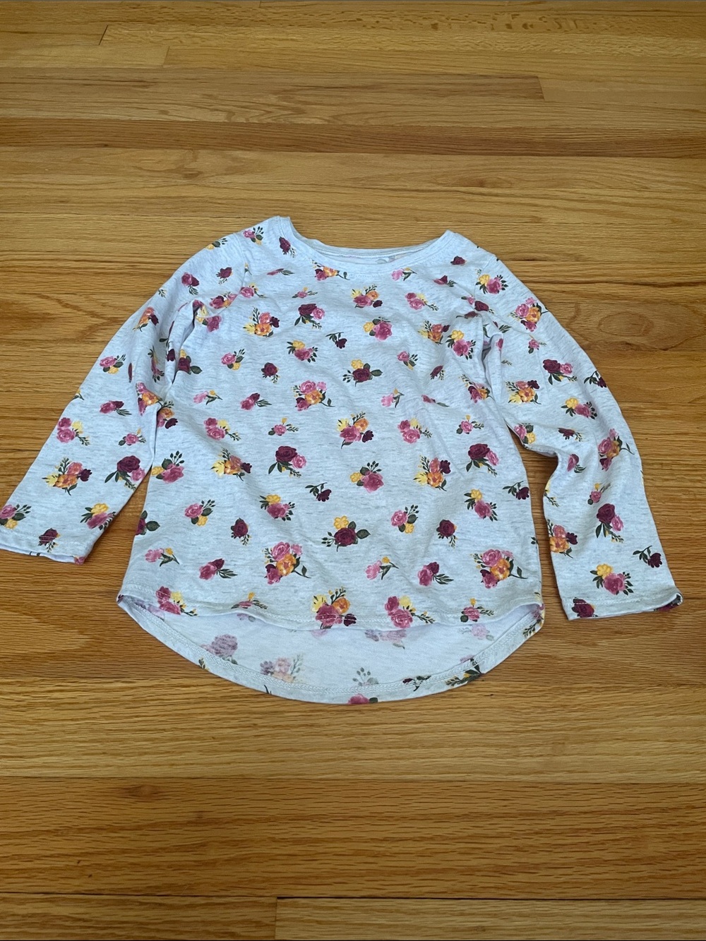 Grey floral Garanimals long sleeve top size 4T